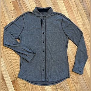 LULULEMON - MENS - Long Sleeve Button Down Shirt - Medium